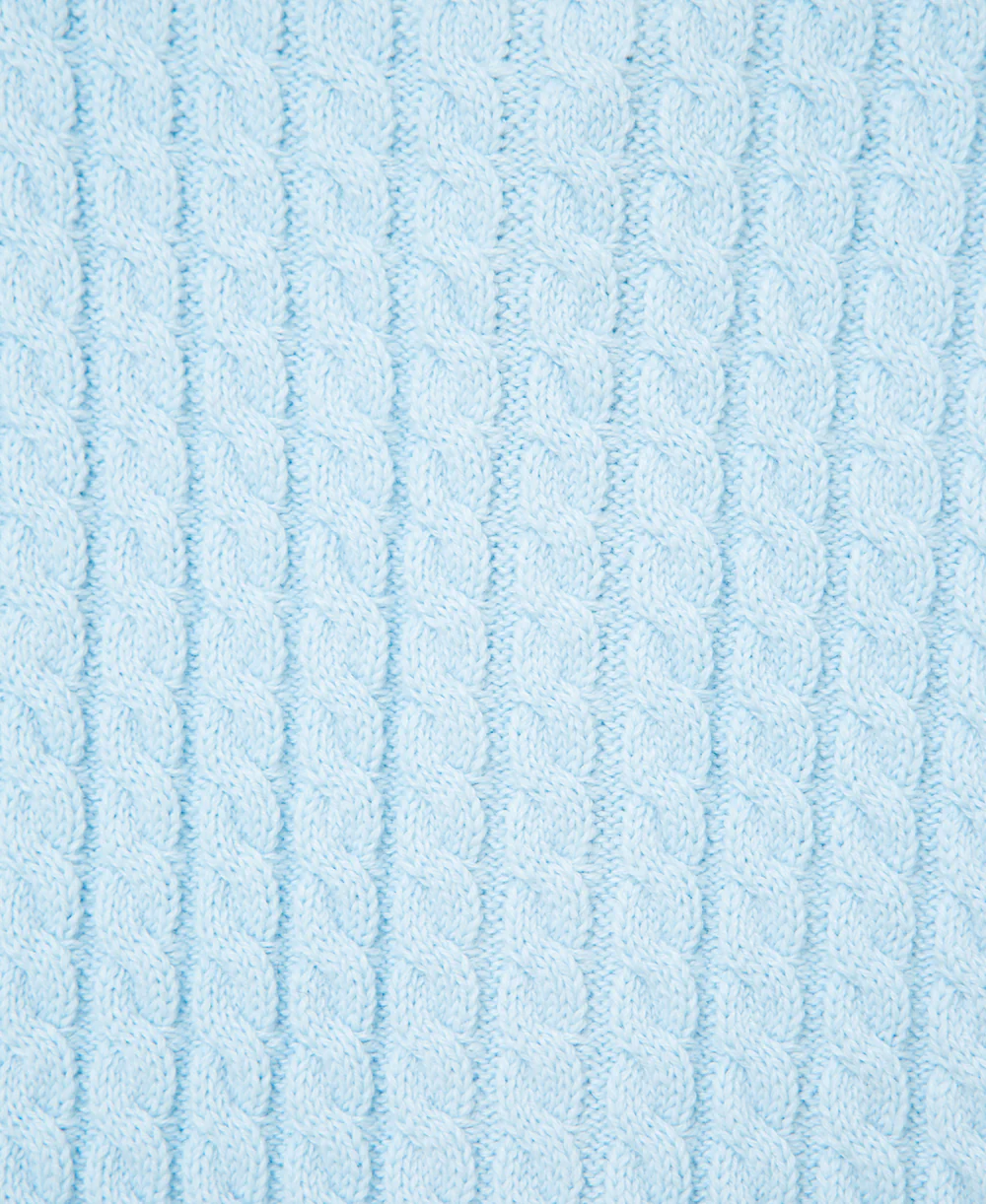 Blue Cable Sweater and Hat - Image 3