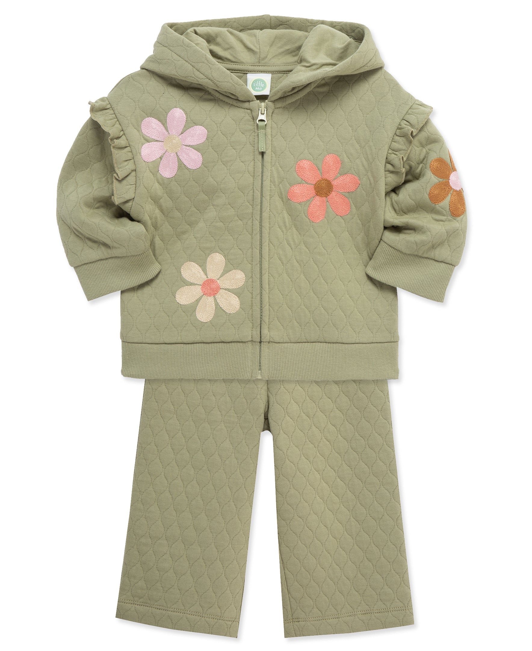 Flower Toddler Hoodie Set (2T-4T) - Image 4