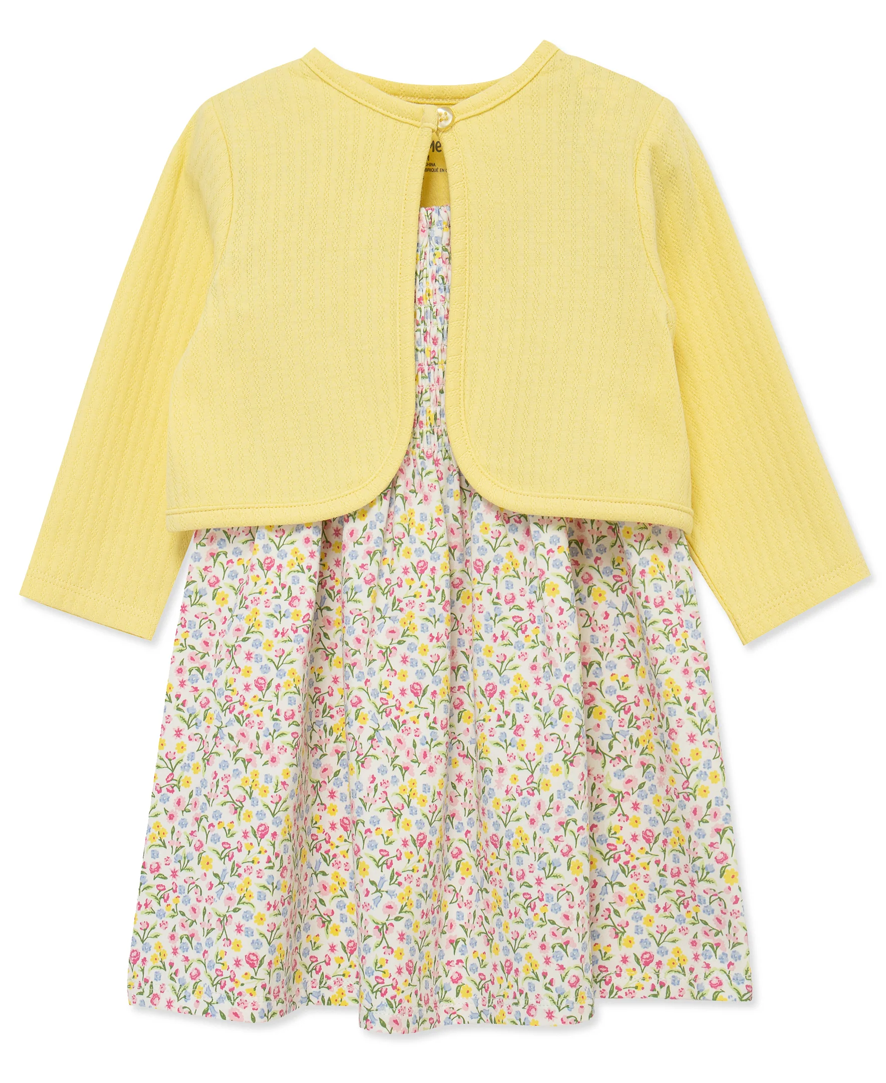 Garden Knit Dress & Cardigan Set (2T-4T) - Image 4