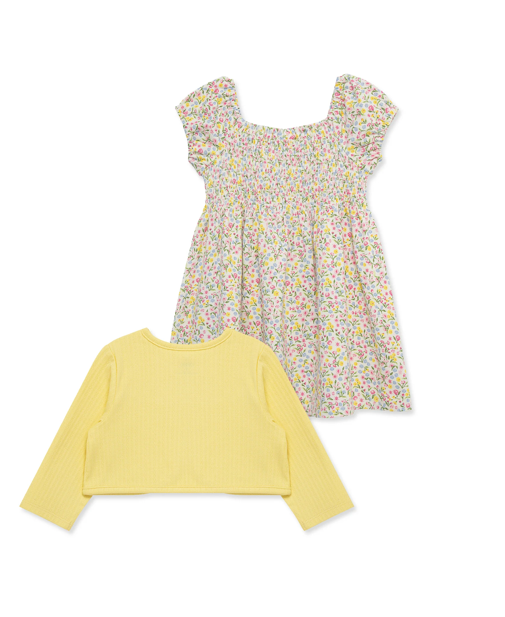 Garden Knit Dress & Cardigan Set (2T-4T) - Image 5