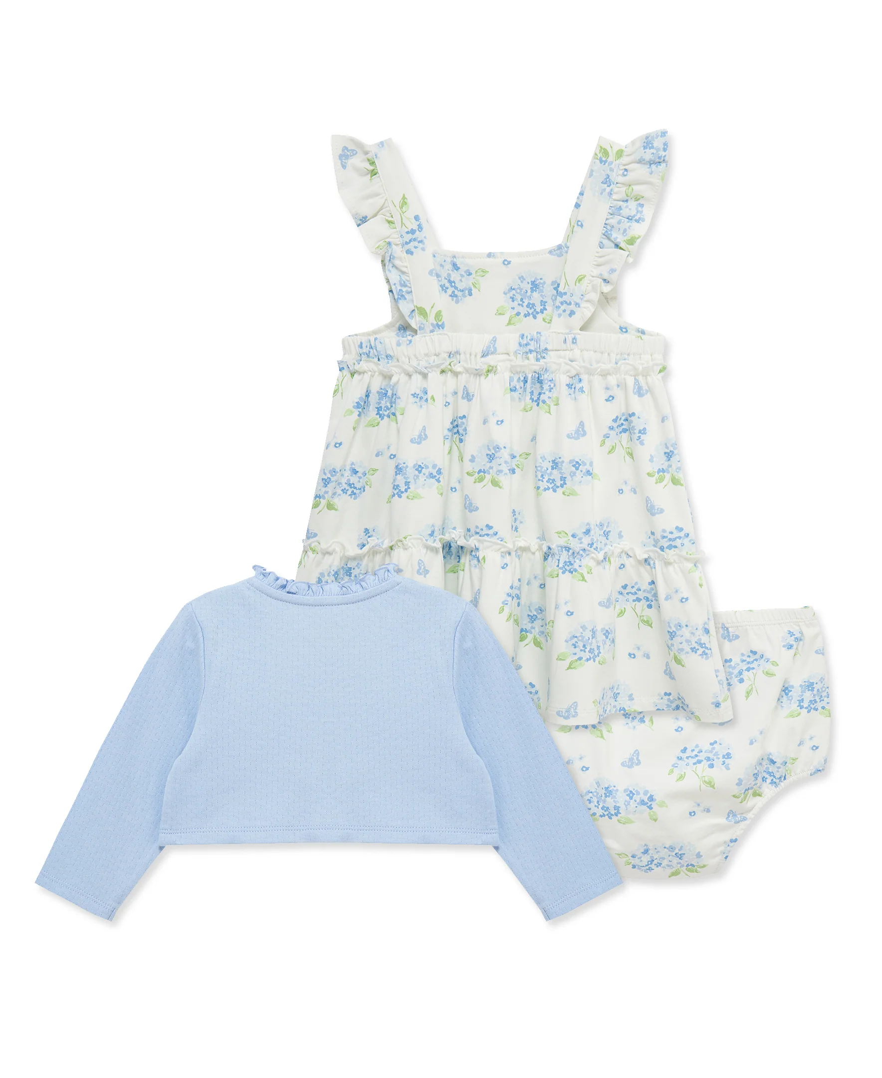Hydrangea Knit Dress & Cardigan Set w/ Panty (12M-24M) - Image 5