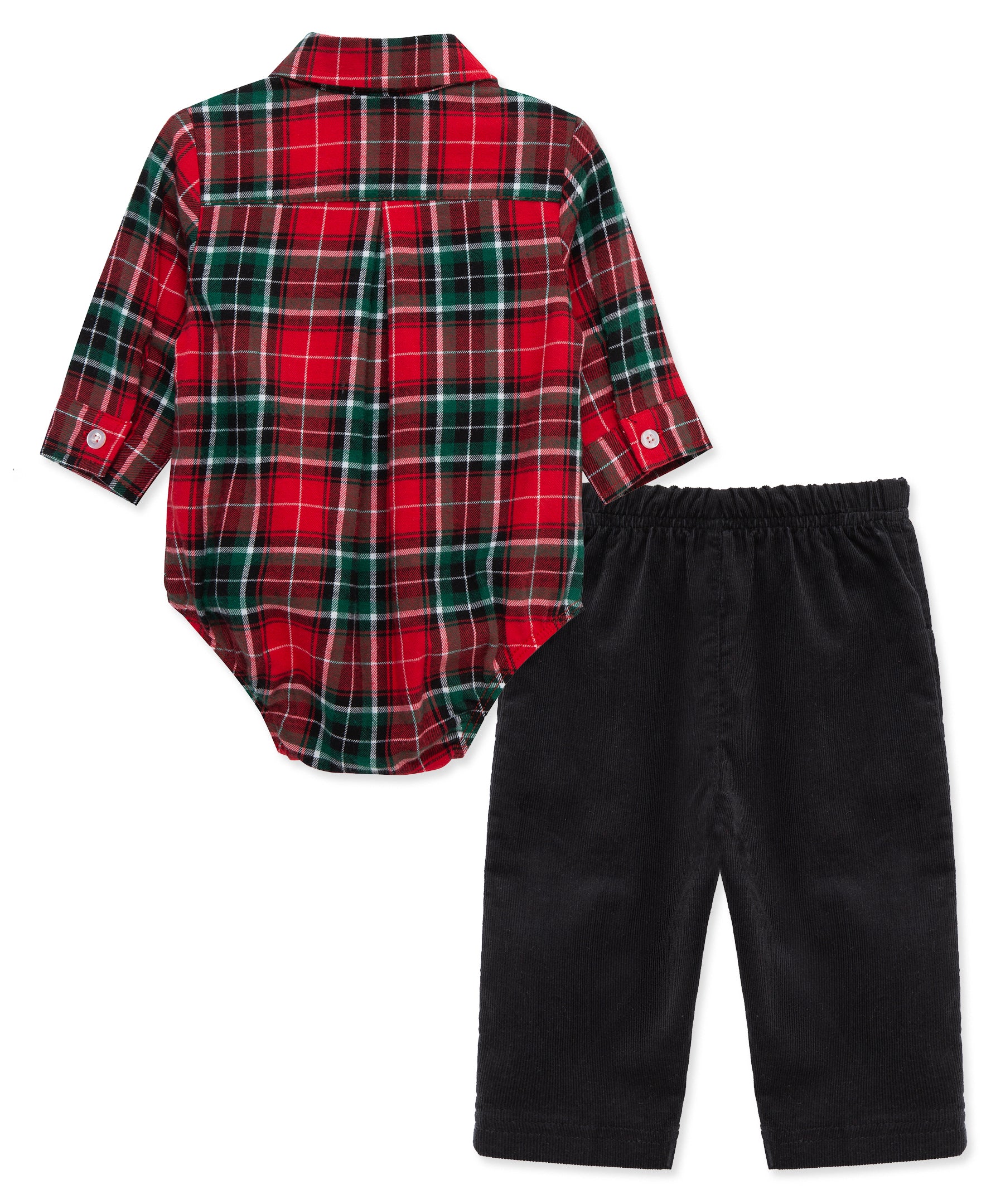 Party Pups Plaid Pant Set (3M-9M) - Image 3