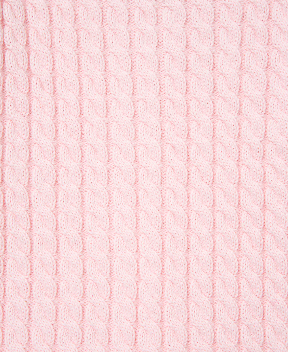 Pink Cable Sweater and Hat - Image 3