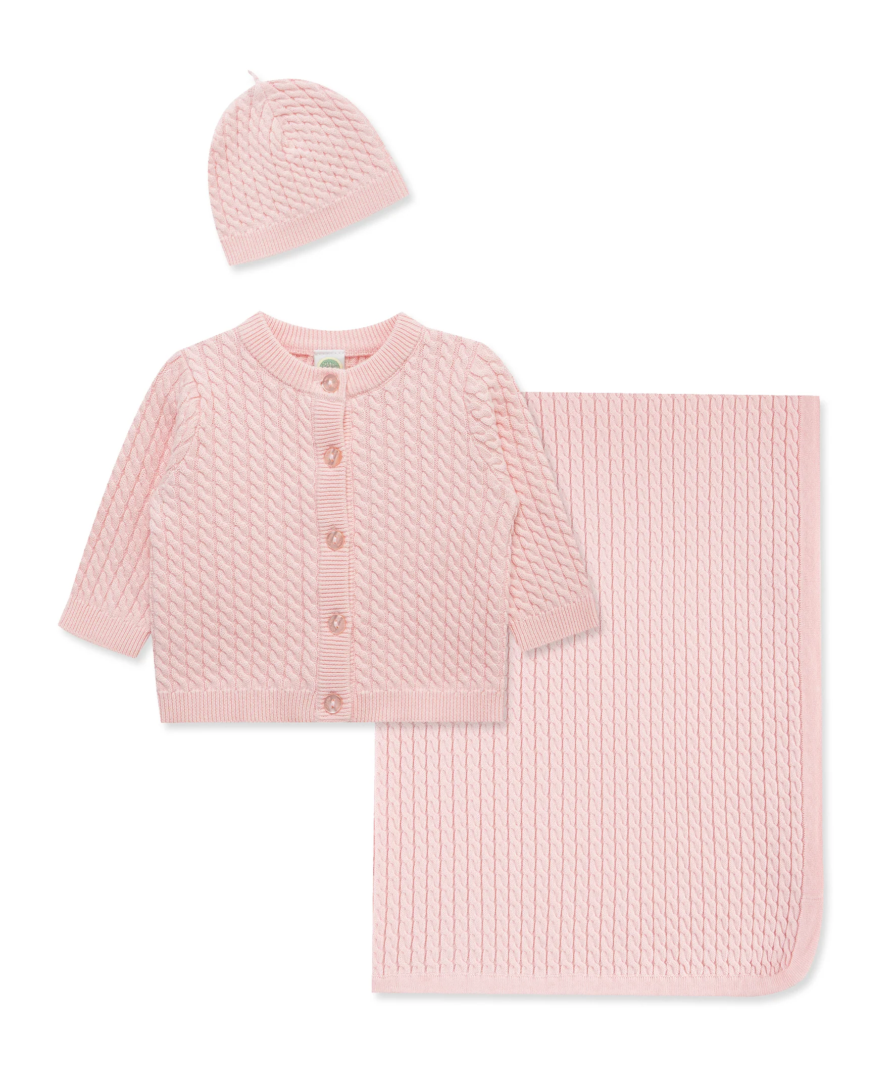 Pink Cable Sweater & Blanket Gift Box - Image 6