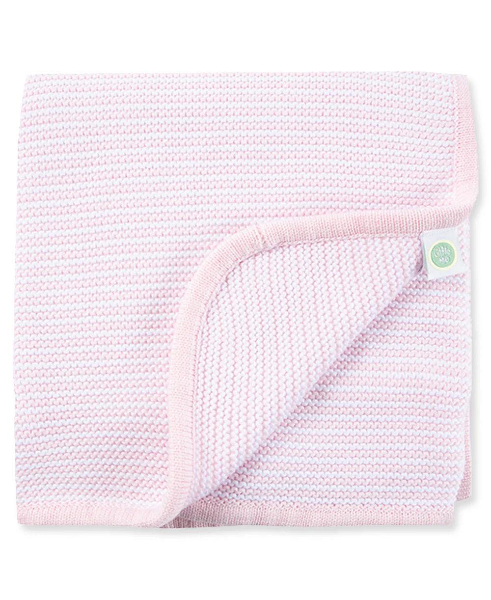 Pink Textured Receiving Blanket - Image 5