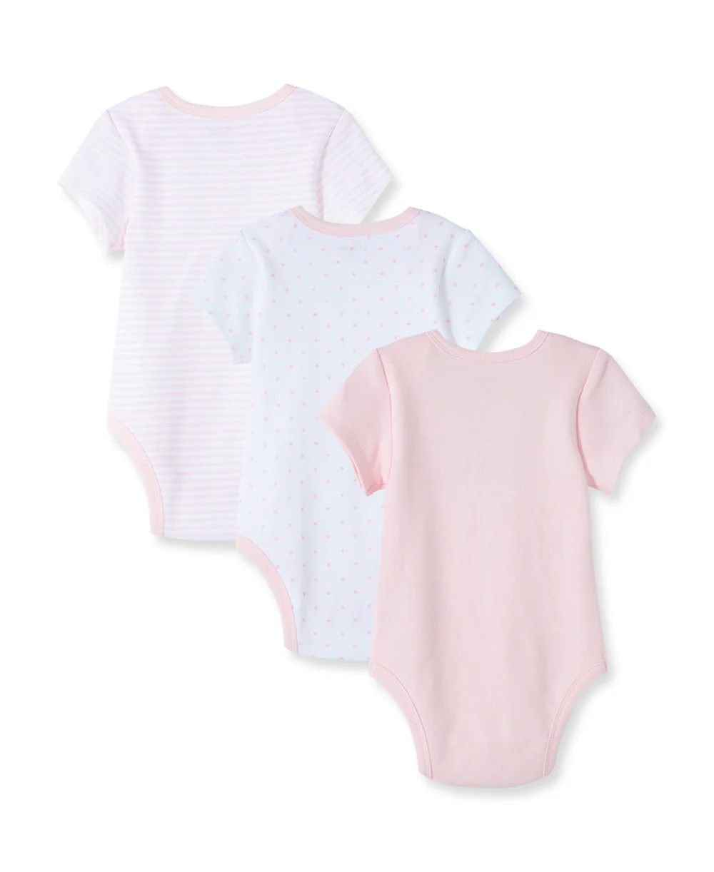 Pink Welcome to the World 3-Pack Bodysuits - Image 5