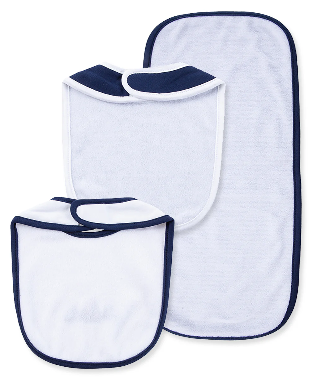 Sailboats Bib & Burp Set - Image 3