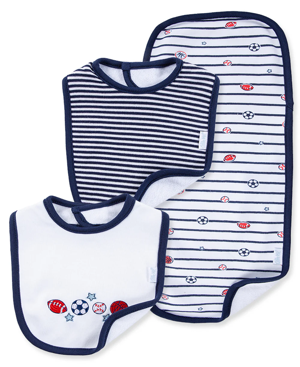 Sports Star Bib & Burp Set - Image 4