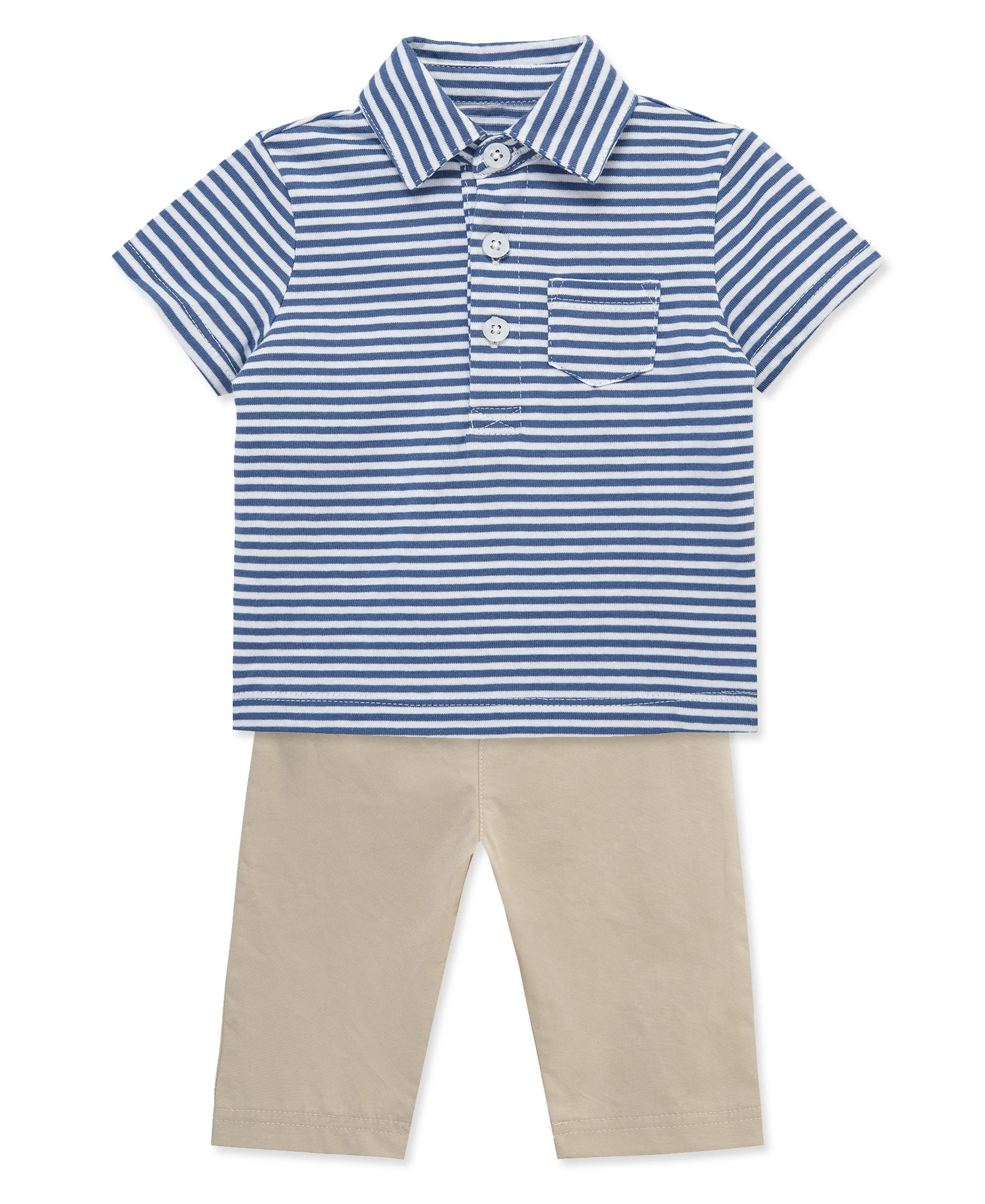 Striped Polo & Pant Set - Image 4