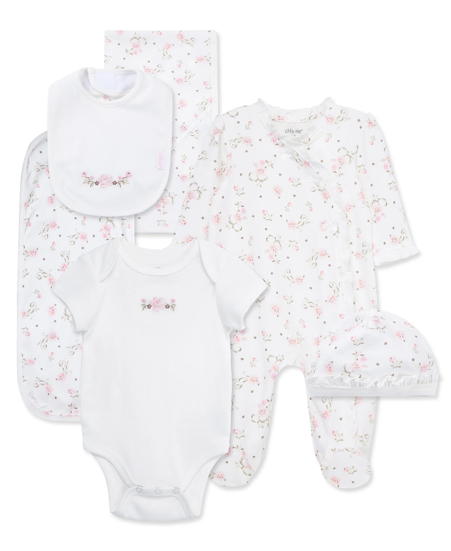 Vintage Rose Print Baby Gift Box Set - Image 3