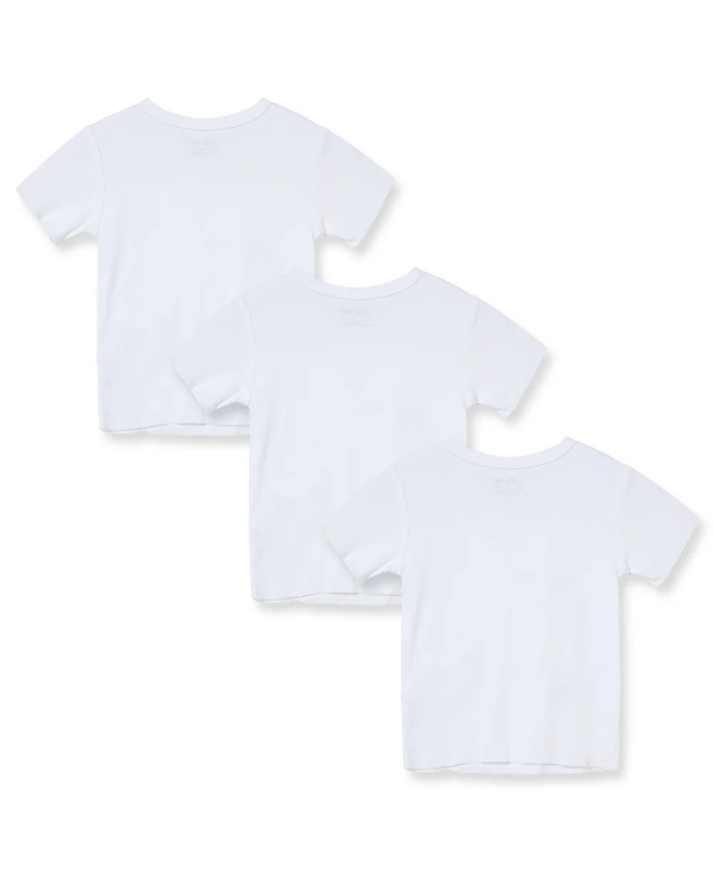 White 3-Pack T-Shirts - Image 3
